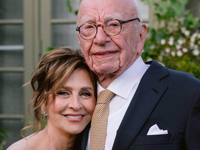 Rupert Murdoch and wife Elena Zhukova. Picture: Supplied