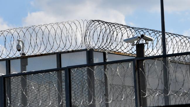 The perimeter fence at Silverwater jail in Sydney's west. Picture: AAP