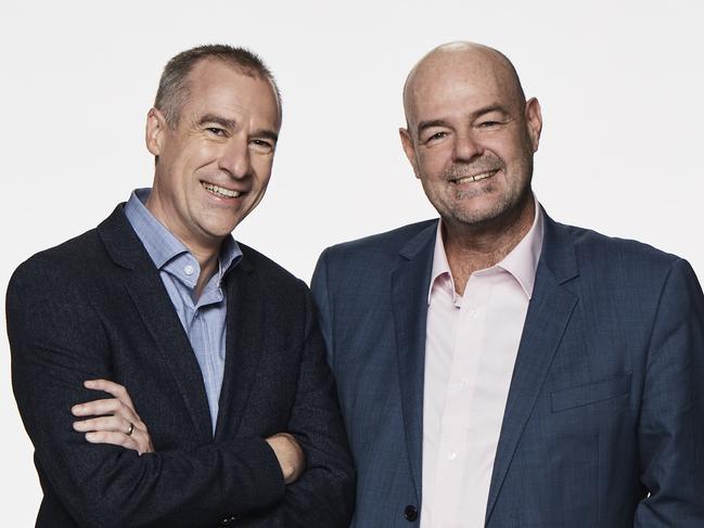 Gerard Whateley and Mark Robinson, hosts of AFL 360 on Fox Footy.