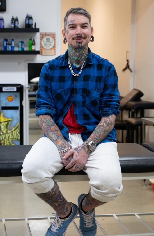 Josh Archer of Cooloola Tattoo has been named Gympie’s favourite tattoo artist of 2023. Picture: Christine Schindler