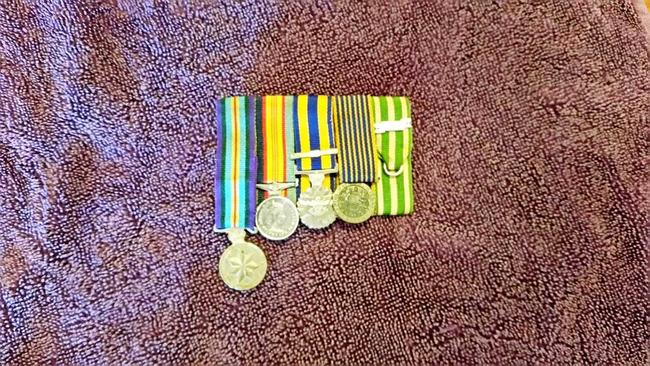 FOUND: These medals were found at The Dawn, before Anzac Day. Picture: Contributed