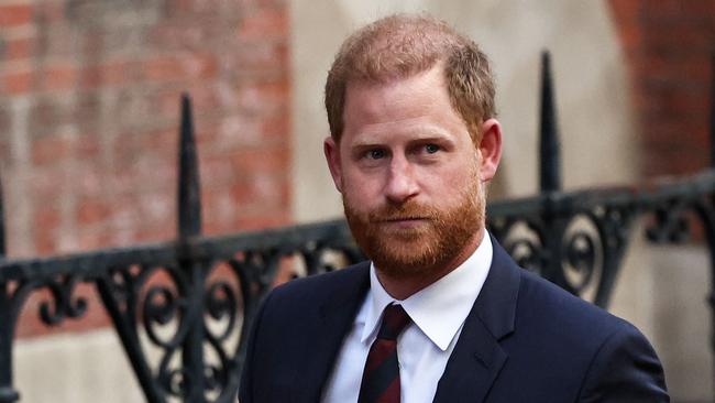 Britain's Prince Harry, Duke of Sussex departs the the Royal Courts of Justice, Britain's High Court, in central London, on April 9, 2025 following the second day of his appeal hearing to over the downgrading of his personal security during visits in Britain. Prince Harry's lawyer outlined in court threats made against him, including calls for his murder, as King Charles's youngest son appealed on April 8, 2025 against an 