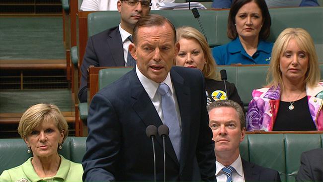 Abbott throws support behind Defence Minister