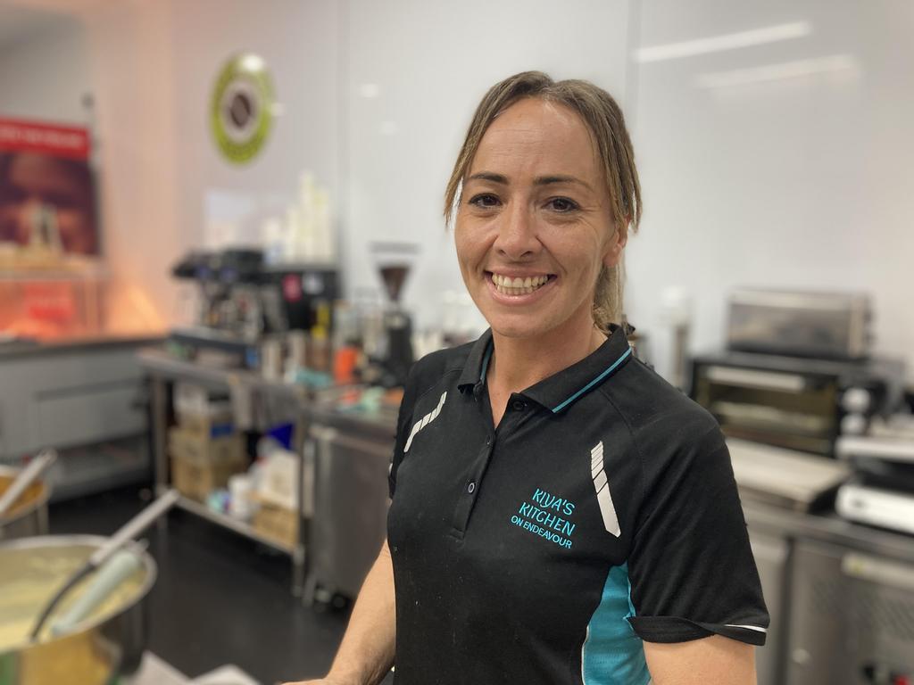 Kiya's Kitchen owner Kiya Fay preparing for opening night. Picture: Madeleine Graham
