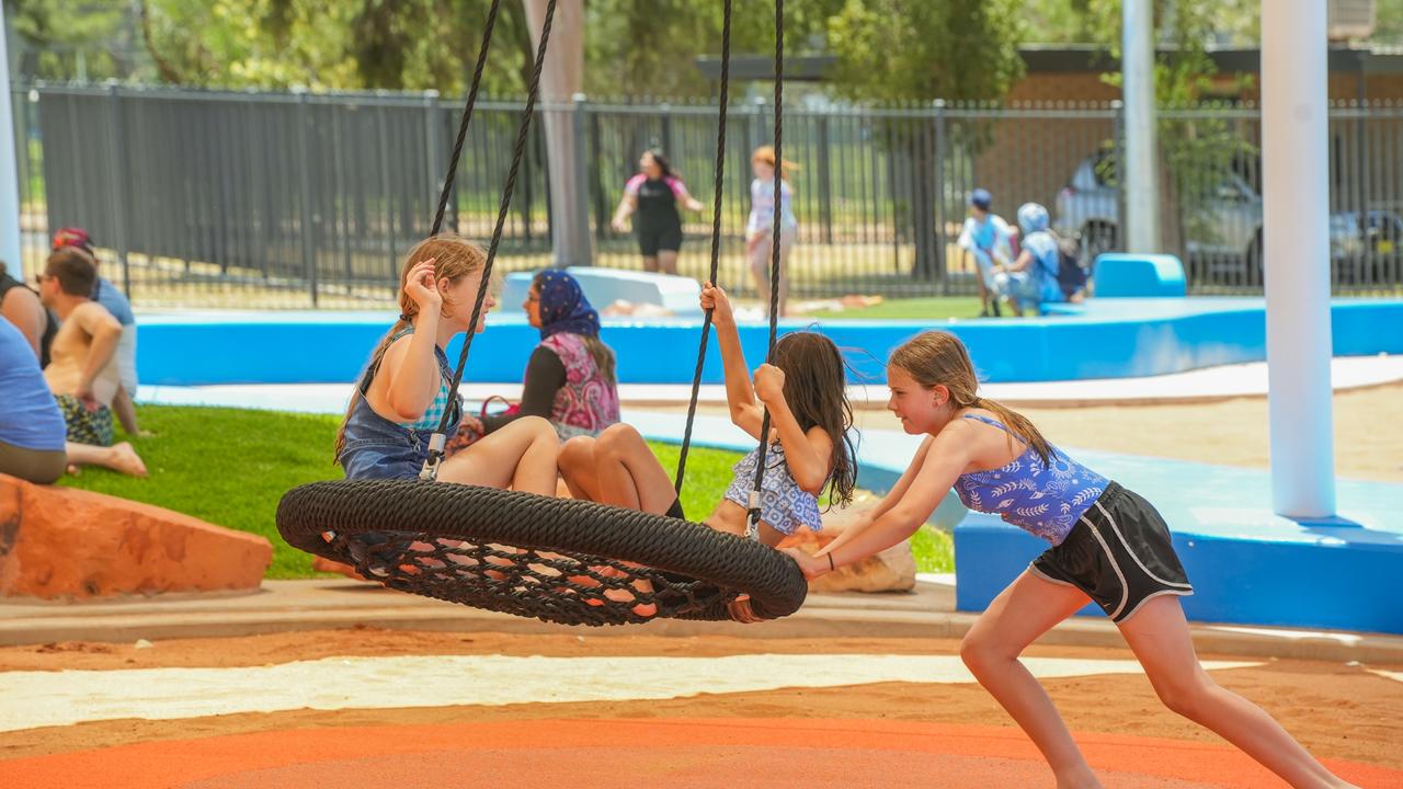 Thousands flocked through doors of the official opening of the Alice Springs adventure park on Saturday, November 2, 2024. Picture: Alice Springs Town Council