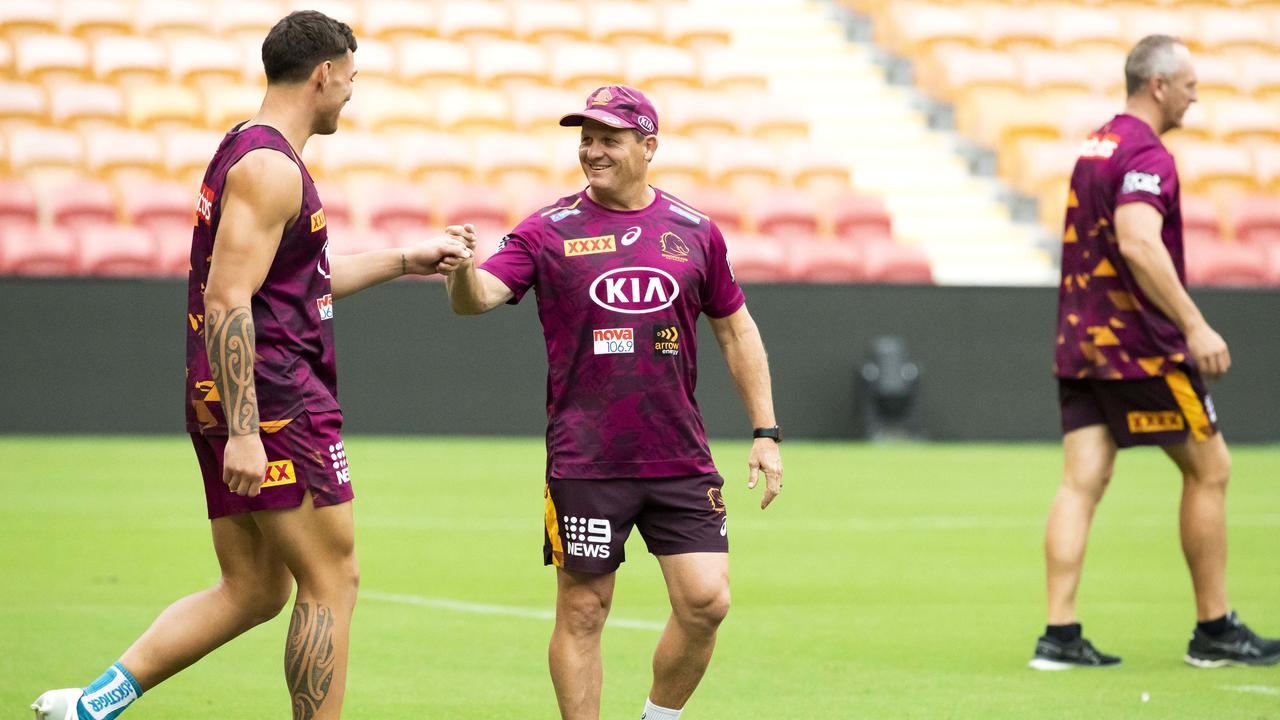 Kevin Walters at Brisbane Broncos training at Suncorp Stadium, Thursday, March 11, 2021 - Picture: Richard Walker