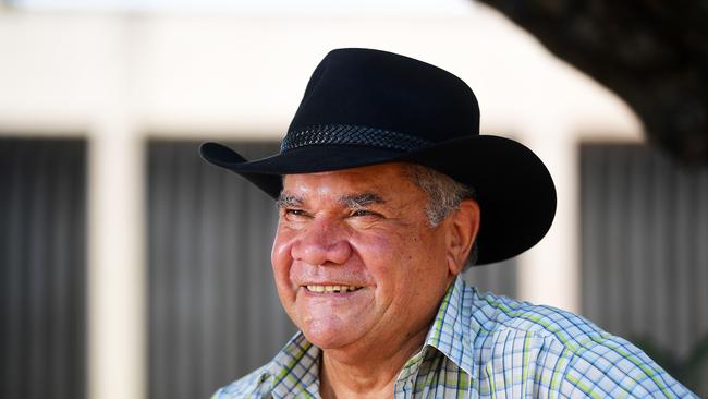 The Territory Government is investigating claims NT Treaty Commissioner Mick Dodson used sexually degrading language toward a woman and threatened her at a football match earlier this year. Picture: Justin Kennedy