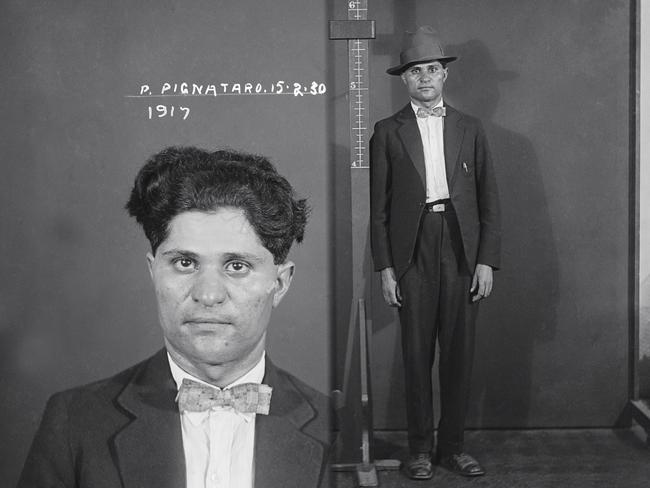 Mugshots from the Roaring Twenties exhibition. Picture: NSW Police Forensic Photography Archive, Sydney Living Museums.