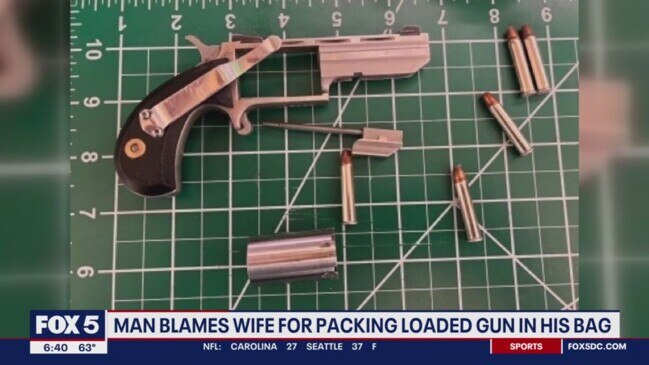 Man Blames Wife After TSA Finds Loaded Gun Packed In Carry-on Bag At ...