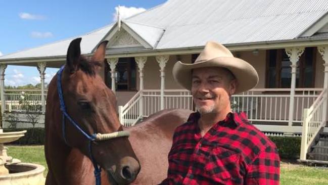 Matt Robinson, husband of lobbyist Simone Holzapfel, at their Gleneagle property. Photo: Supplied