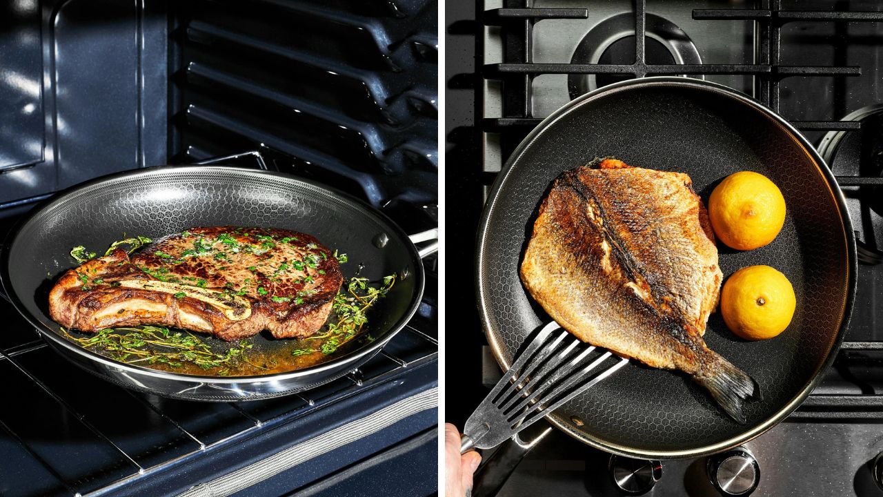 Mega sale on Gordon Ramsay approved cookware. Picture: HexClad.