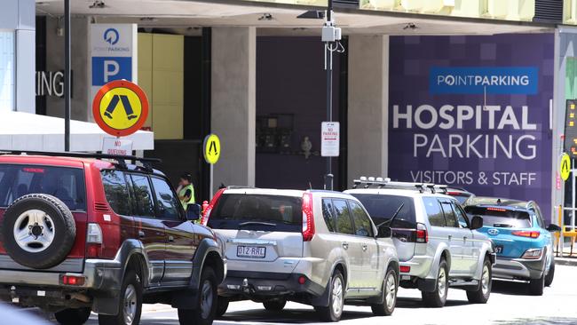 Jason Parker and other family members feared they would miss saying goodbye to his dying father because they could not get into the car park. Jason is a double amputee. Picture Glenn Hampson