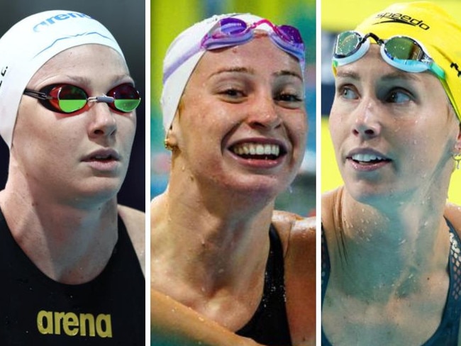 The women's 100m freestyle team is stacked.