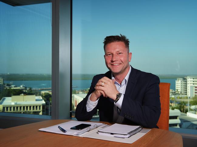 NT Department of Trade, Business and Innovation CEO Michael Tennant at work Picture: KERI MEGELUS