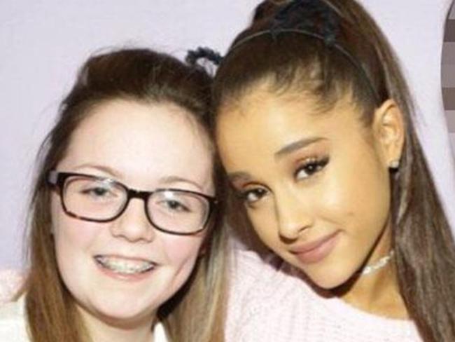 Georgina Callander, 18, was one of the 22 people killed. She is here pictured with singer Ariana Grande. Picture: Supplied