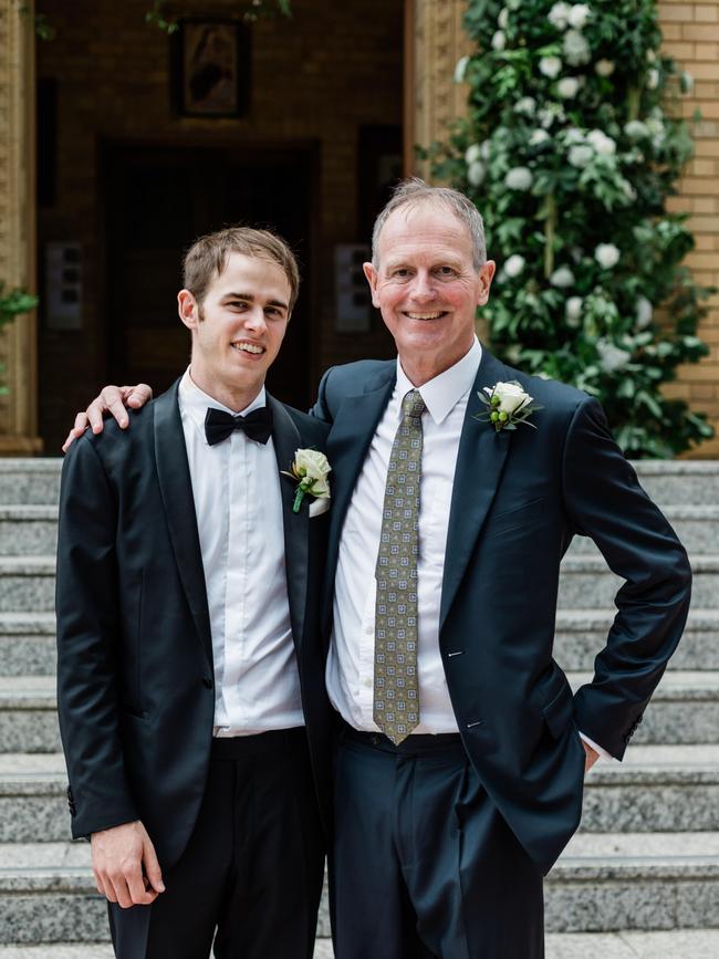David Tuckwell with his father, Graham.