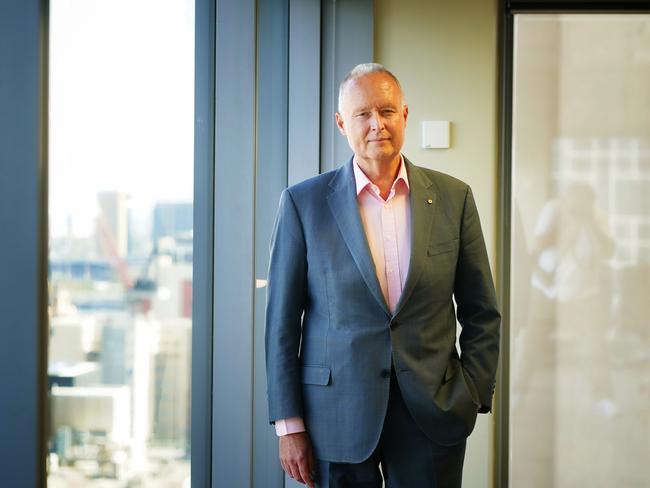 MELBOURNE AUSTRALIA - APRIL 9, 2025: Myer Family Investments (MFI) chairman Rupert Myer poses for a photo in Melbourne.Picture:  Luis Enrique Ascui
