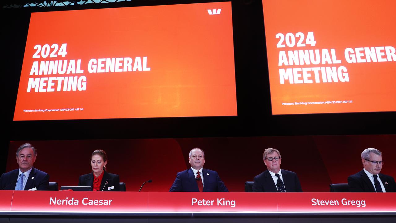 Westpac’s most recent annual general meeting in Sydney. Picture: John Feder