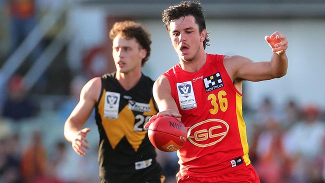 Elijah Hollands in action during the VFL grand final. Picture: Kelly Defina/AFL Photos