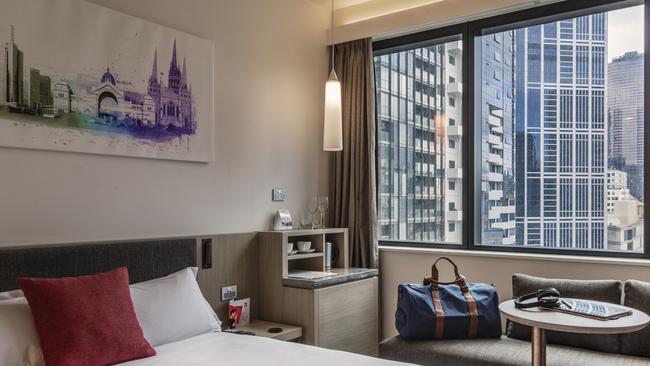 A room inside Melbourne’s newest hotel.