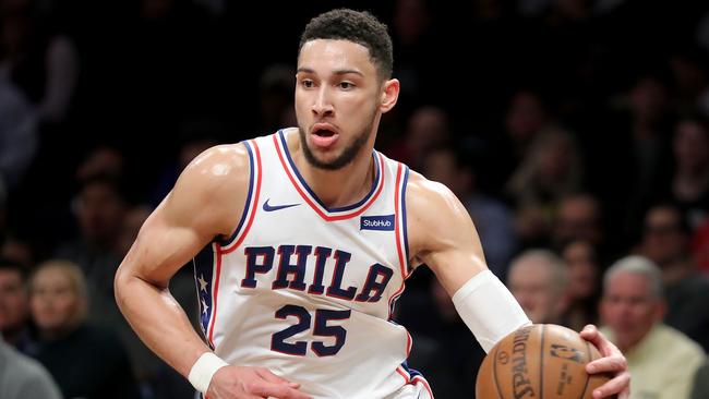 Ben Simmons in action against Brooklyn on Thursday.
