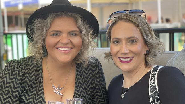 Morgan Nesbitt and Maree Sawtell at the Gympie Races on June 15, 2024.