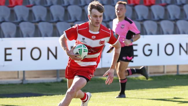 PBC 5. Jett Forbes, Queensland Schoolboy Phil Hall Cup rugby league grand final between Palm beach Currumbin SHS and St Brendan's College, Redcliffe. Picture: Liam Kidston