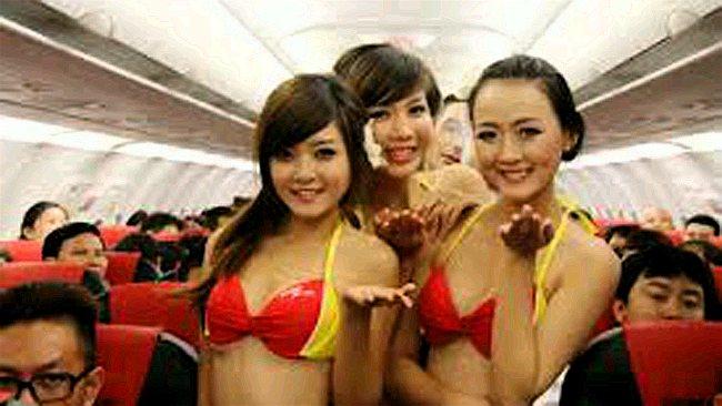 Vietnam airline bikini dance