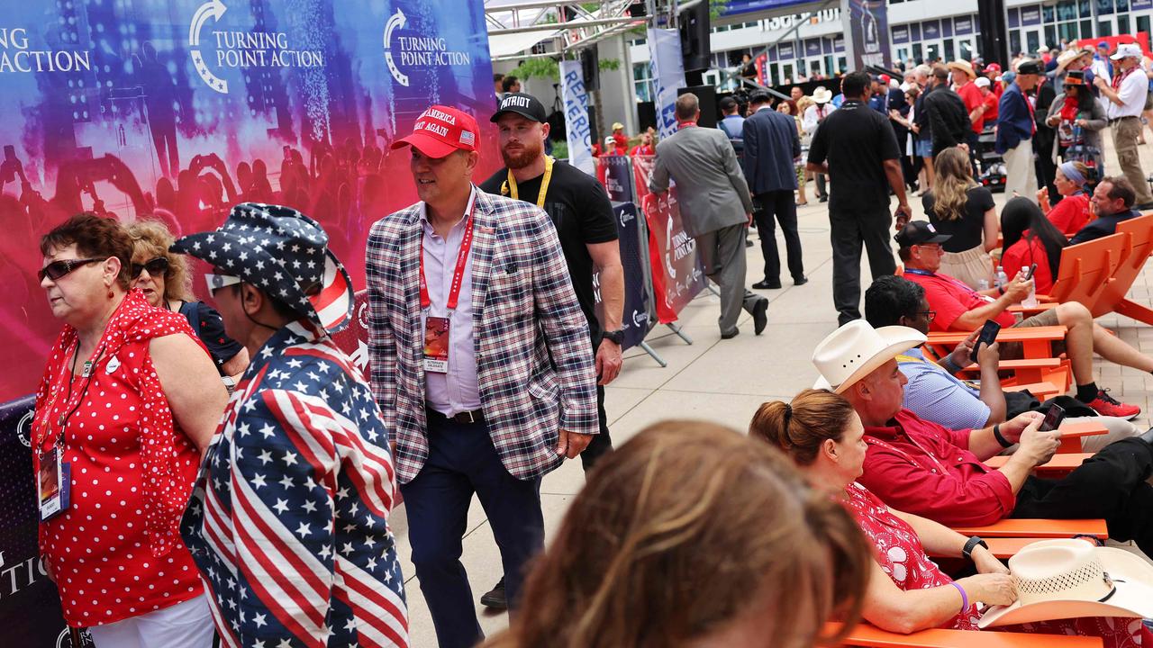 People attend the 2024 Republican National Convention at the Fiserv Forum in Milwaukee, Wisconsin. Picture: Michael M. Santiago/Getty Images/AFP