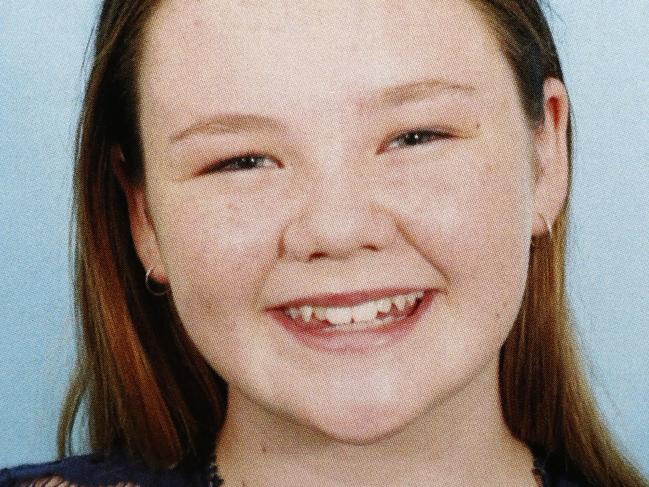 DAILY TELEGRAPH MARCH 1, 2022. Photo of 15-year-old suicide victim Tilly Rosewarne, who took her life after years of bullying.