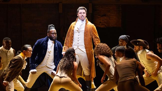 Jason Arrow as Alexander Hamilton in the Australian Production. Picture: Daniel Boud