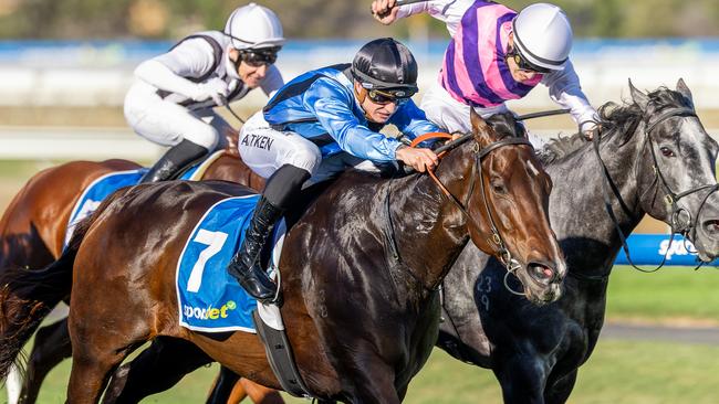 Asfoora launches inthe Group 3 Irwin Stakes in April. Picture: Makoto Kaneko