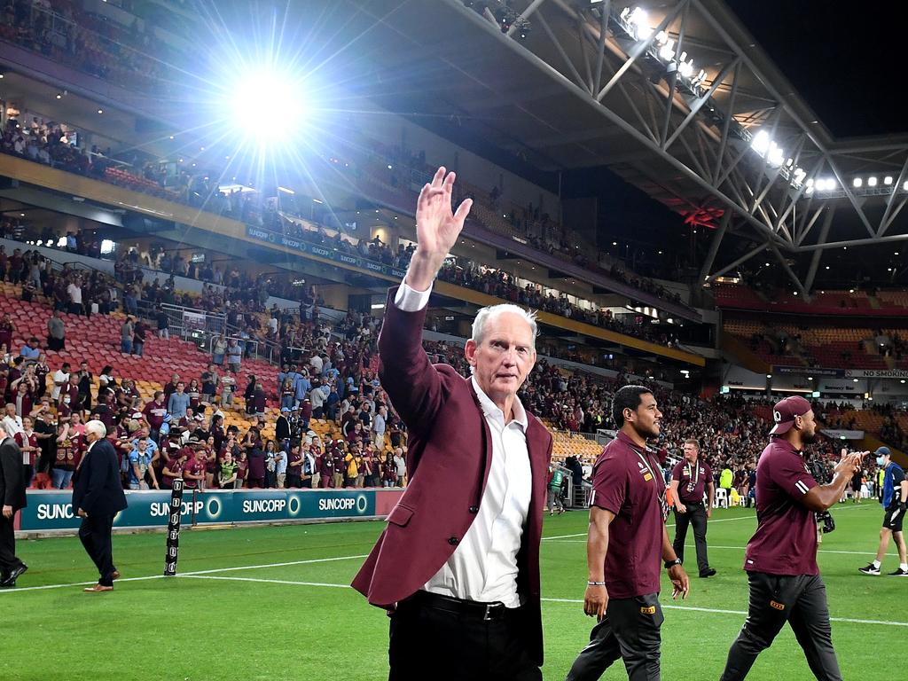 Departing QRL boss Bruce Hatcher has called for Wayne Bennett to be crowned the NRL’s next Immortal. Picture: Getty Images