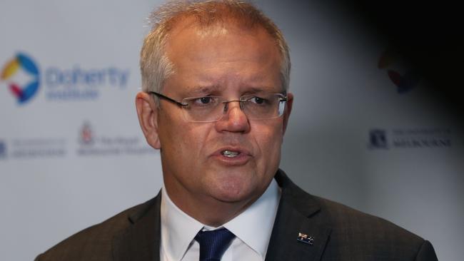 Prime Minister Scott Morrison will today outline the bushfires royal commission terms of reference. Picture: AAP