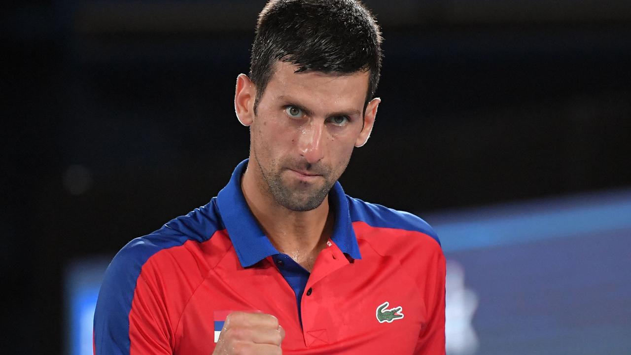 Djokovic won his Federal Court case against the Home Affairs Minister on Monday evening. Picture: AFP