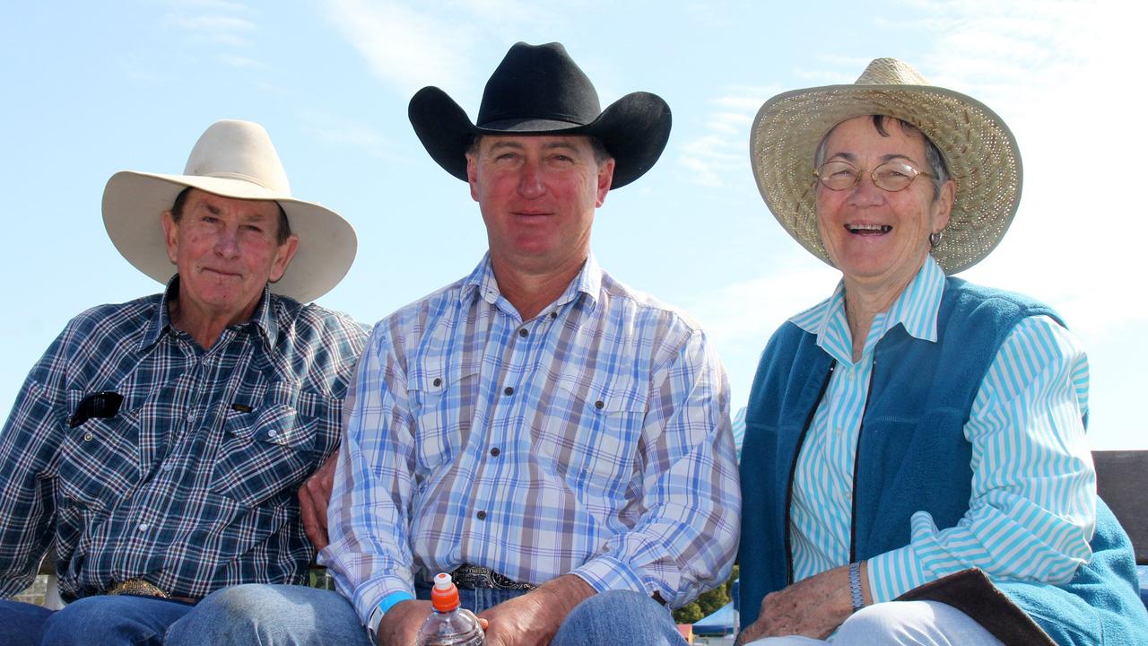 Mary Valley Show &amp; Rodeo. Imbil Showgrounds. Greg Simon, Steve and Dawn Hannan. Photo: David Crossley Photo Contributed