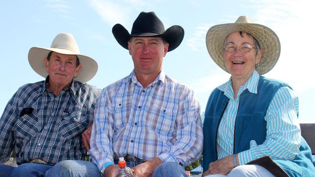 Mary Valley Show &amp; Rodeo. Imbil Showgrounds. Greg Simon, Steve and Dawn Hannan. Photo: David Crossley Photo Contributed