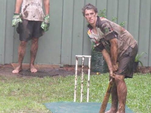 Images of Cummins playing in the backyard attached. Source: Dukes