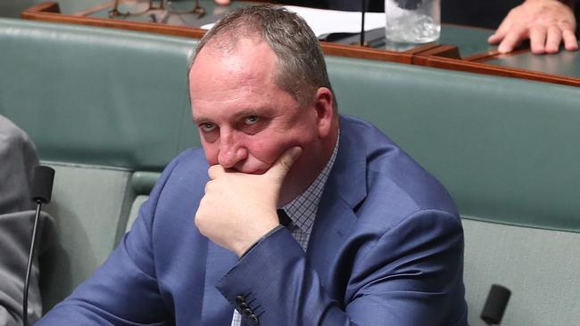 Barnaby Joyce today lashed out at the culture within state politics. Picture: Kym Smith