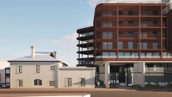 How the new development would look behind the Buckingham Arms Hotel. Picture: Stallard Meek Flightpath Architects