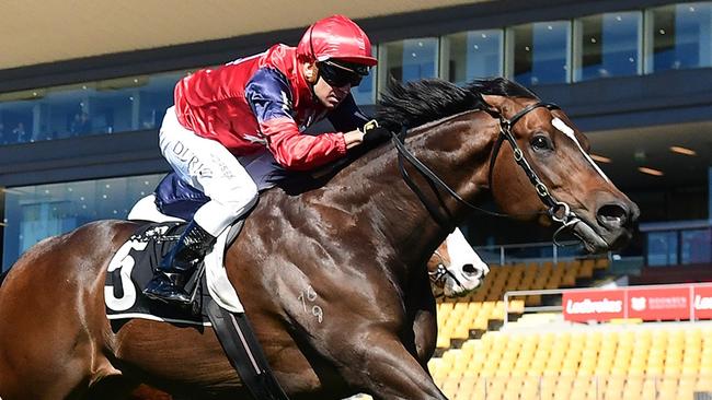 Brereton provides the magic moment when winning at Doomben to take Tony Gollan past his own record for the most city winners in a season.  Picture: Grant Peters, Trackside Photography.,