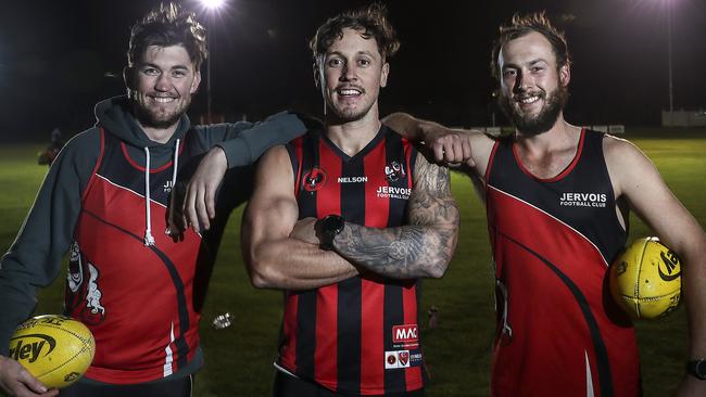 Jervois star Taite Silverlock (middle). Picture: Sarah Reed