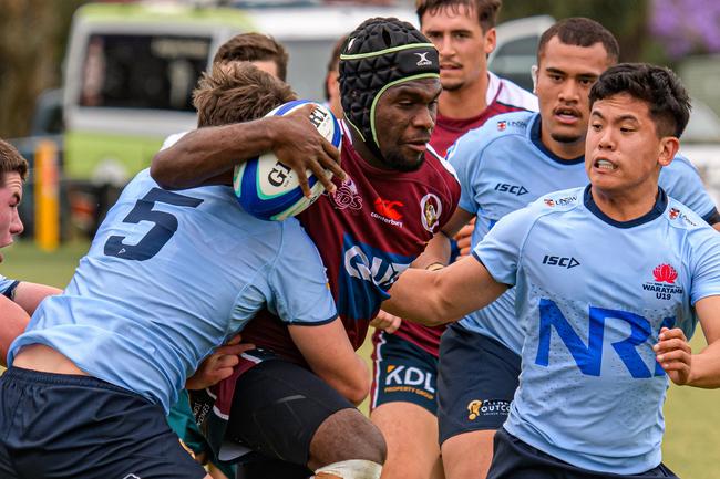 Dan Malum. Super Rugby Under-19s action between the Reds and Waratahs. Picture courtesy of James Auclair.