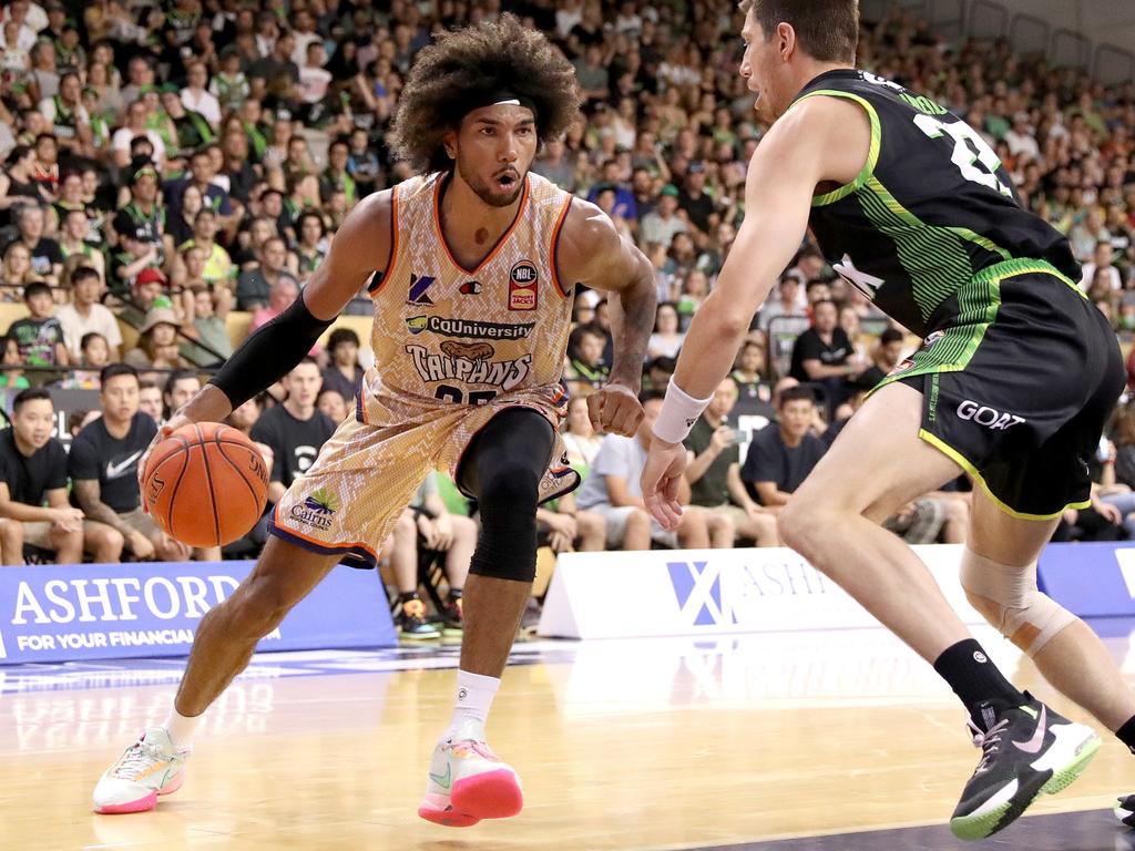 Former Cairns Taipan turned Perth Wildcat Keanu Pinder has been cut from Australia’s World Cup squad. Photo: Kelly Defina/Getty Images.