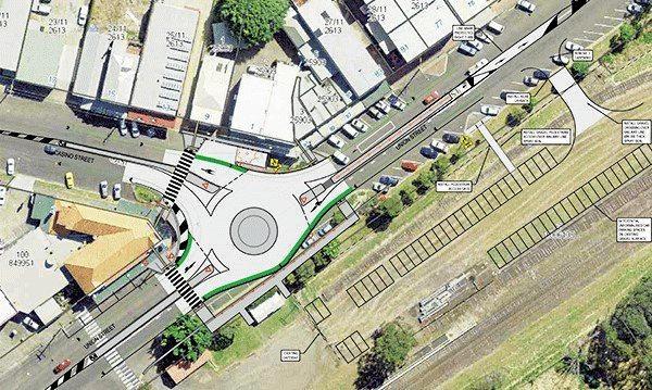 Proposed roundabout at the intersection of Casino and Union streets, South Lismore.