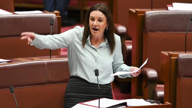 Senator Jacqui Lambie sought to chastise the government for undermining democratic principles. Picture: Martin Ollman