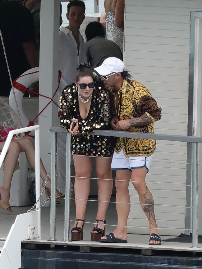 Francesca Packer celebrated her birthday on The Island in Sydney. Picture: Matrix Media