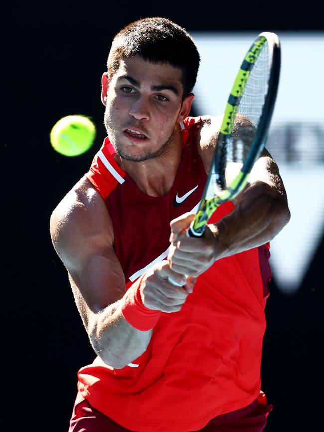 Carlos Alcaraz of Spain will play two charity matches. Picture: Clive Brunskill/Getty Images)