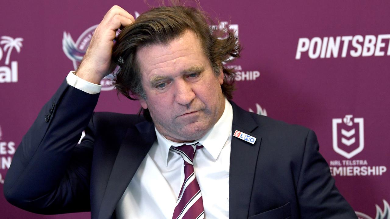 Sacked Manly Sea Eagles coach Des Hasler.