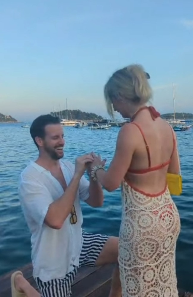 Magnussen proposed to Rose McEvoy while on holiday in Europe last August. Picture: Instagram